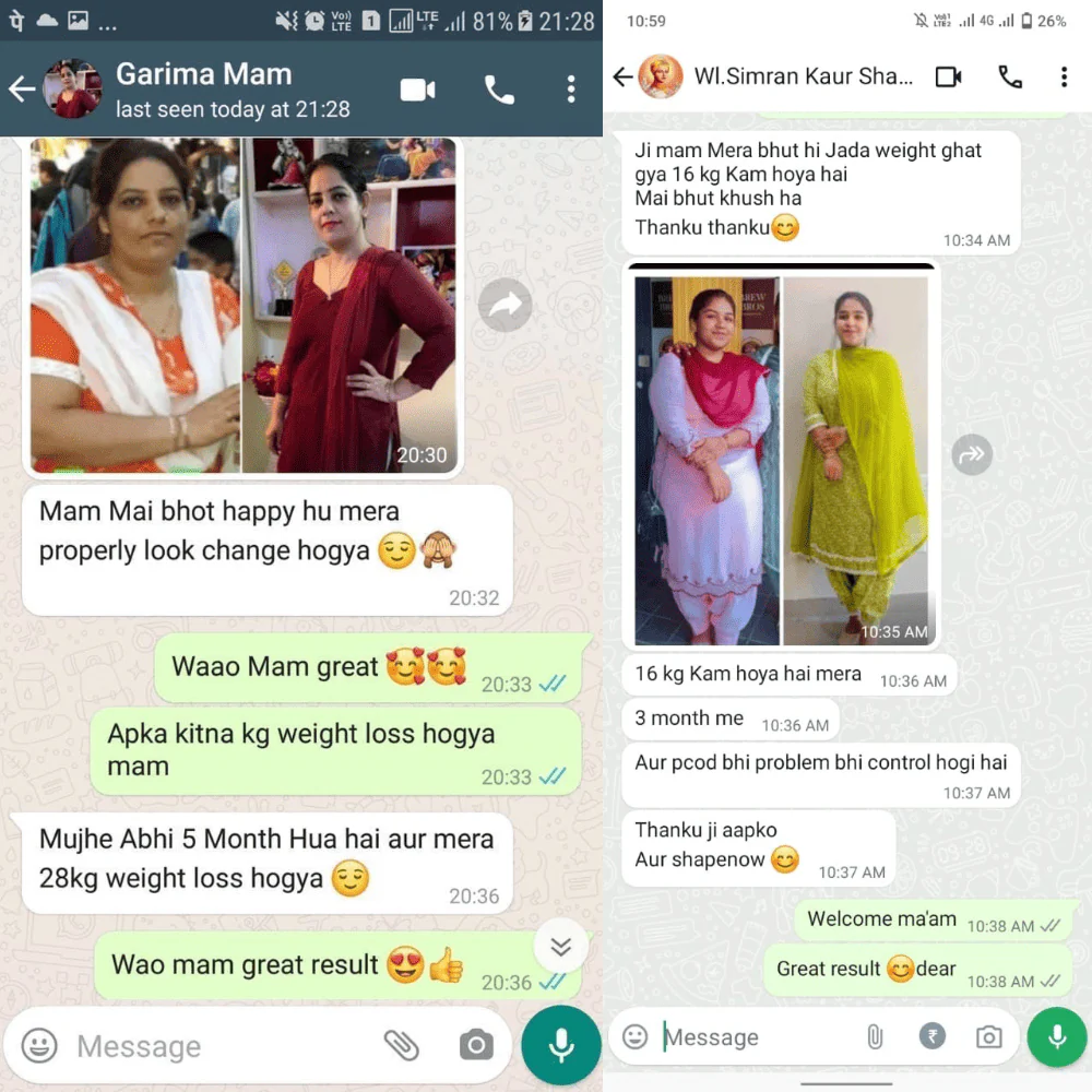 WhatsApp Customer Testimonial - Garima & Simran